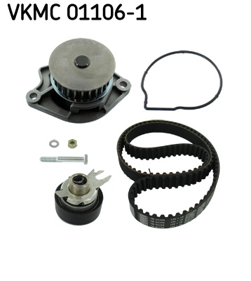 SKF VKMC 01106-1 Vezérlés készlet, fogasszíj szett (szíj+görgők+vízpumpa)